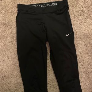 Nike power running cropped leggings